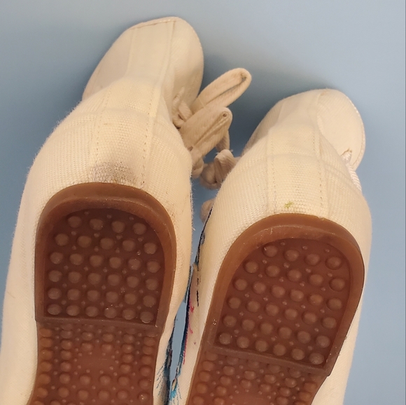 EUC Asian Style Mary Jane HiTop Ankle Flats Shoes Peacock Sz 9 - Picture 10 of 14